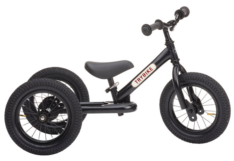 Trybike | Tricicleta Vintage din Otel Fara Pedale | Negru